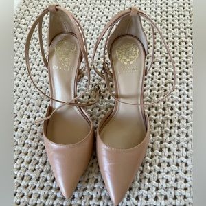 Vince Camuto size 7.5 stiletto ankle strap heels